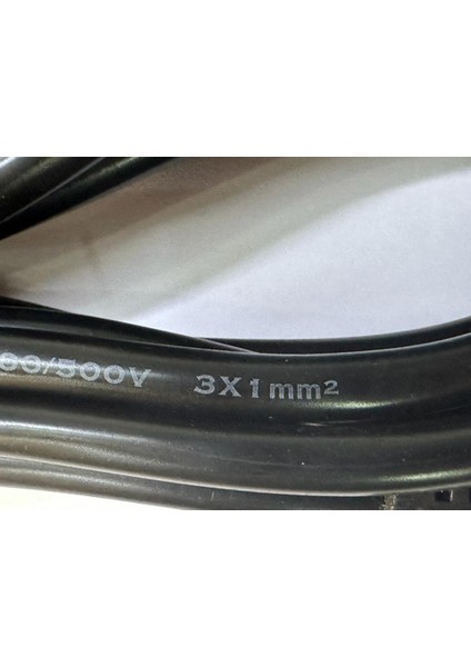 5 Metre Notebook Power Kablo 3 mm x 1 mm 5 Metre Yonca Power Kablo
