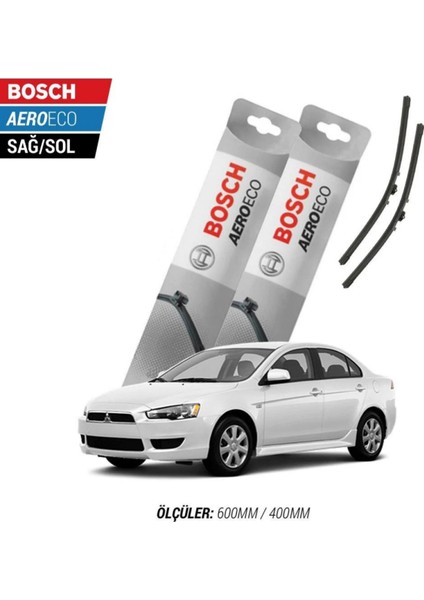 Mitsubishi Lancer 2012 Model Bosch Aeroeco Muz Silecek Takımı
