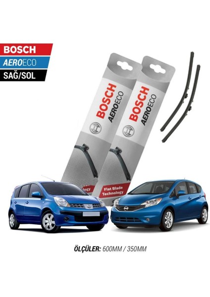 Nissan Note 2013 Model Bosch Aeroeco Muz Silecek Takımı