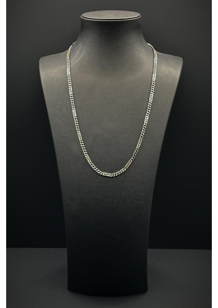 925 Ayar Gümüş Italyan Model Gümüş Renk Erkek Kolye FRJ30701-801-A fiyatları