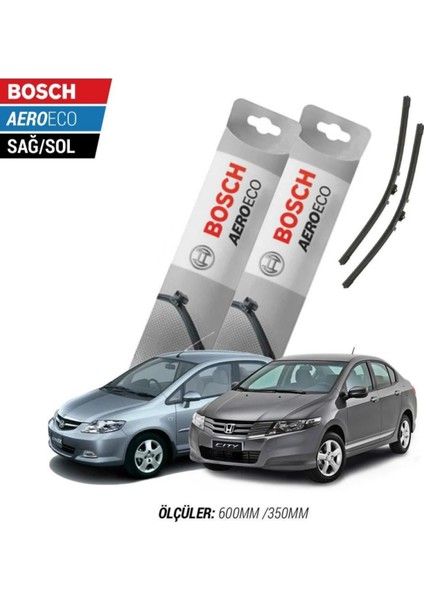 Honda City 2007 Model Bosch Aeroeco Muz Silecek Takımı