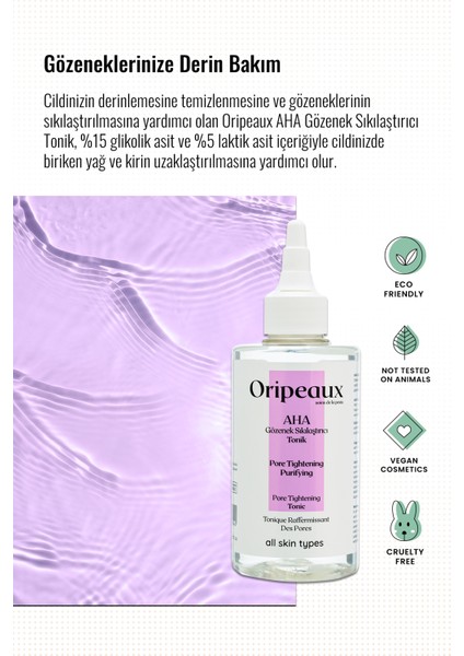 Yağ Dengeleyici Tonik Aha 200 ml (Glikolik Acid(%15)hyaluronic Acid) fiyatları