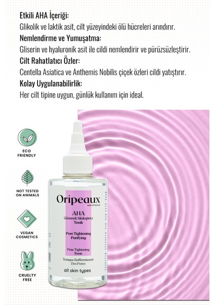 Yağ Dengeleyici Tonik Aha 200 ml (Glikolik Acid(%15)hyaluronic Acid) modelleri