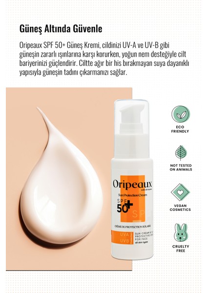 Spf 50+ Leke Karşıtı Güneş Kremi Uv-A Uv-B Sun Protection Cream 50 ml