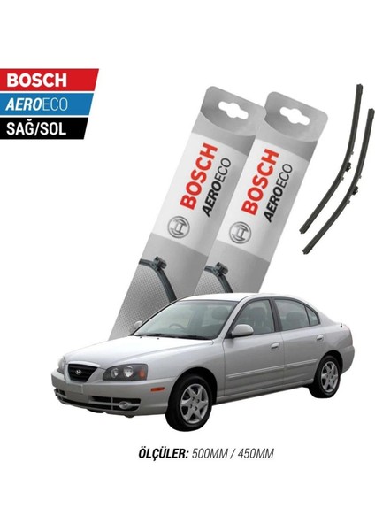 Hyundai Elantra 2009 Model Bosch Aeroeco Muz Silecek Takımı