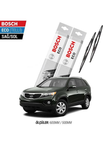 Kia Sorento 2013 Model Silecek Takımı Bosch Eco (Telli)