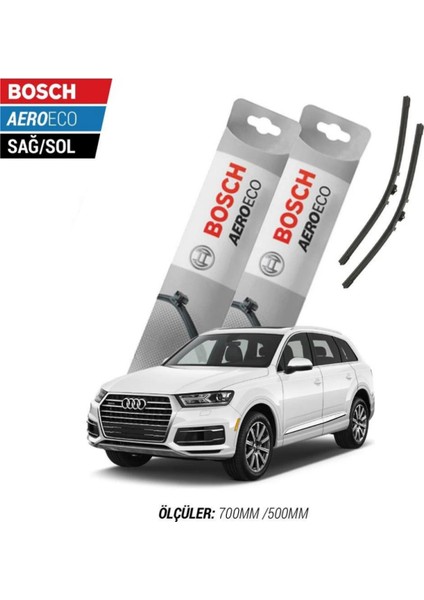 Audi Q7 2011 Model Bosch Aeroeco Muz Silecek Takımı