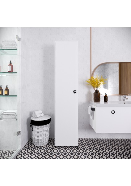 Rosso 5 Raflı Çok Amaçlı Mutfak Dolabı Banyo Dolabı Çok Amaçlı Dolap