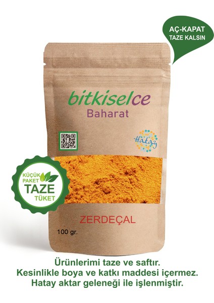 Premium Kalite Doğal Toz Zerdeçal - Sofralarınızın Sağlık Işıltısı 200 gr.