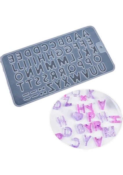 Epoksi Silikon Kalıp Büyük Harfler Kalıbı Küçük Boy 1.7 cm