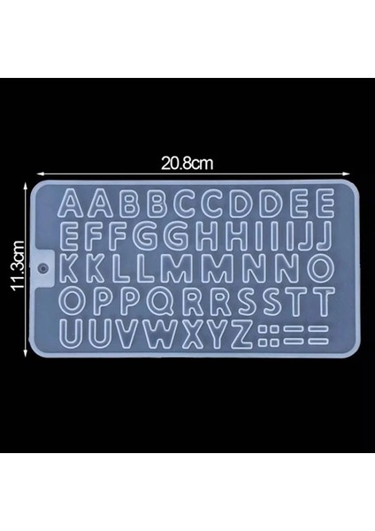 Epoksi Silikon Kalıp Büyük Harfler Kalıbı Küçük Boy 1.7 cm modelleri