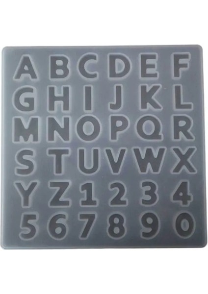 Epoksi Silikon Kalıp Büyük Harfler Kalıbı Küçük Boy 1.7 cm fiyatları