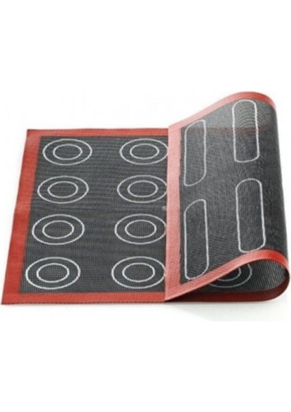 Çift Taraflı Delikli Makaron ve Ekler Pişirme Matı Silpatı 30 x 40 cm