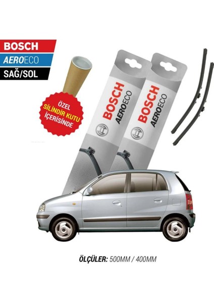 Hyundai Atos 2007 Model Bosch Aeroeco Muz Silecek Takımı