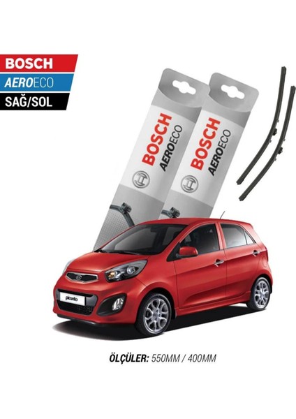 Kia Picanto 2012 Model Bosch Aeroeco Muz Silecek Takımı