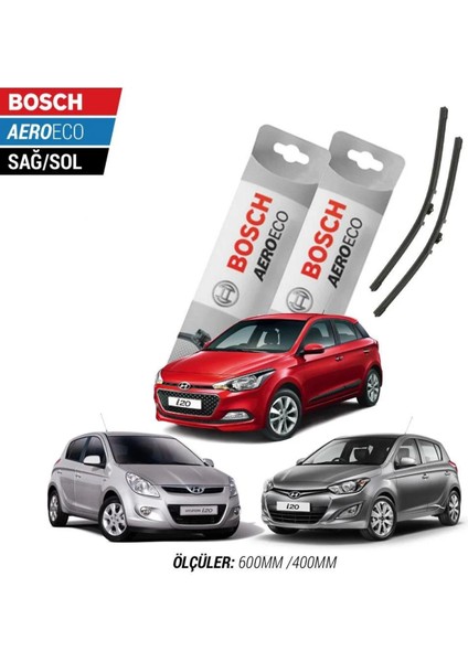 Hyundai I20 2012 Model Bosch Aeroeco Muz Silecek Takımı