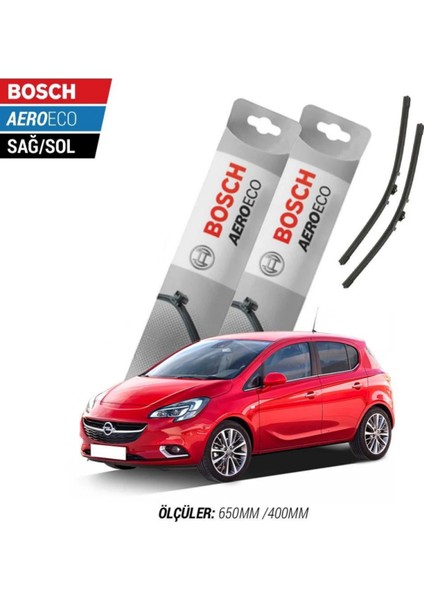 Opel Corsa E 2016 Model Bosch Aeroeco Muz Silecek Takımı