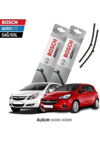 Opel Corsa D 2009 Model Bosch Aeroeco Muz Silecek Takımı