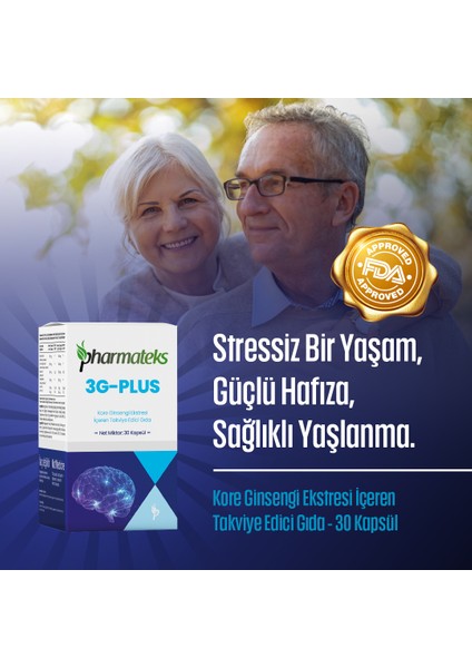 3g-Plus Hafıza Güçlendirmeye Yardımcı Ginseng Içerikli 30 Kapsül