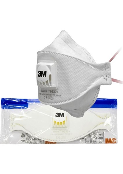 ™ Aura™ 9332 Ffp3 Ventilli Solunum Koruyucu Maske - 10`lu Paket