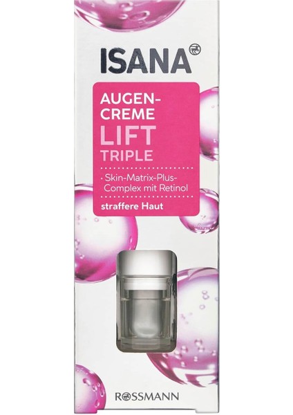 Cilt Lift Triple Göz Kremi 40-60 Yaş 15 ml Retinol ve C+ E + H(Biotin) Vitaminleri