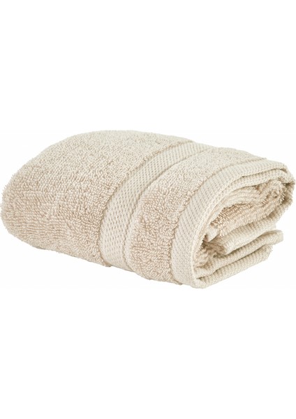 Comfort Touch Düz Bej Pamuk Havlu 30X50 cm