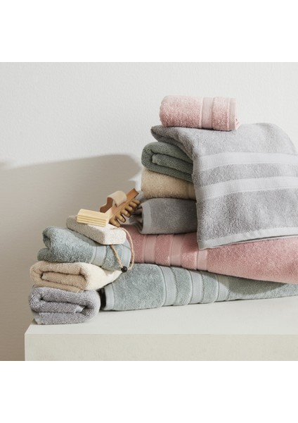 Comfort Touch Düz Bej Pamuk Havlu 30X50 cm modelleri