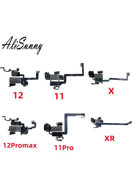Üst Ön Kulaklık Flex Kablo iPhone 11 12 Pro Max x Xs Xr Sensörü Yakınlık Küçük Kulaklık Kulak Hoparlör Kulaklık Parçaları (Yurt Dışından)