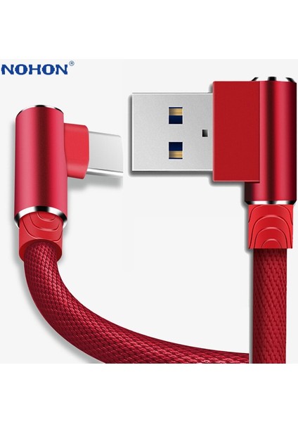 USB C Tipi Kablo Şarj Kablosu Veri Kablosu Samsung S9 S10 Artı Xiaomi Mi 9 Redmi Not 8 K20 Huawei Telefon Usbc Usb-C Hızlı Şarj (Yurt Dışından)