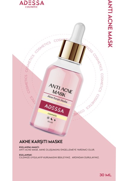 Anti Acne Mask - Akne Karşıtı Maske 30 ml