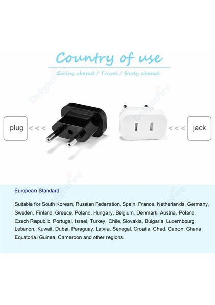 Adet Priz Adaptörü Abd'den Ab Euro Avrupa Fişi Priz Dönüştürücü Seyahat Adaptörü Çin Cn Ab Adaptörü Elektrik Soketi (Yurt Dışından)