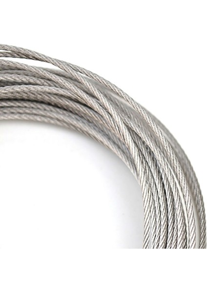 10 Metre 0.3-2mm 304 Paslanmaz Çelik Tel Halat Kablo Esnek Korkuluk 1x7/7x7 (Yurt Dışından) fırsatları