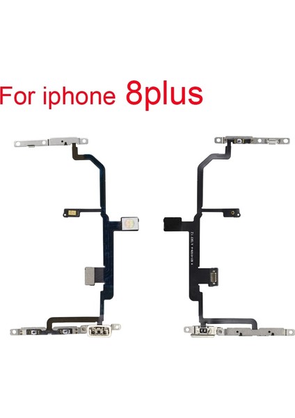 Adet Yeni Yüksek Kaliteli Power Flex Metal Tutucu ile iPhone 5 5 S 6 6 S 7 8 Artı Sessiz Anahtarı Güç Ses Düğmesi Flex Kablo (Yurt Dışından)