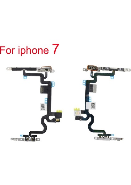 Adet Yeni Yüksek Kaliteli Power Flex Metal Tutucu ile iPhone 5 5 S 6 6 S 7 8 Artı Sessiz Anahtarı Güç Ses Düğmesi Flex Kablo (Yurt Dışından)