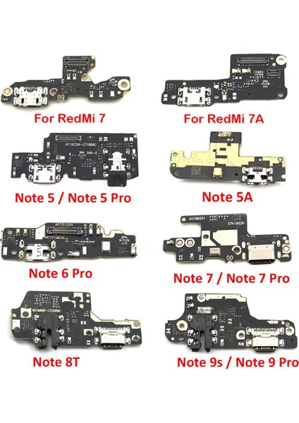 Dock Konnektörü Şarj Kurulu Xiaomi Redmi Için Not 8 9 8t 7 6 5 5A Pro Go 7 7A S2 9A USB Şarj Aleti Şarj Portu Flex Kablo (Yurt Dışından)