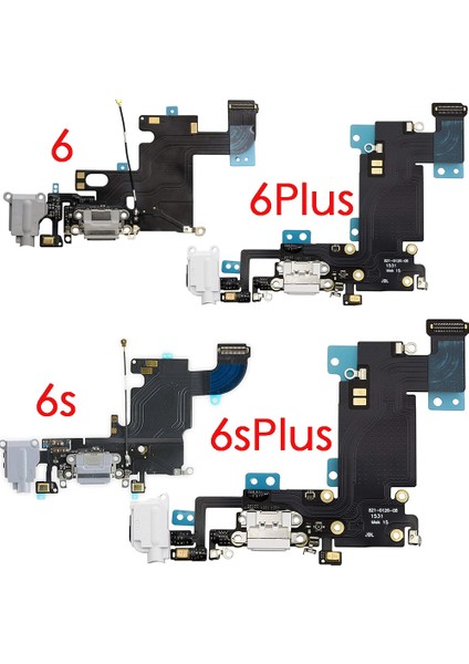 USB Şarj Bağlantı Noktası Dock Bağlantı Flex Kablo + Mikrofon + Kulaklık Ses Jakı Yedek Parça iPhone 6g 6 Artı 6 S Artı (Yurt Dışından)