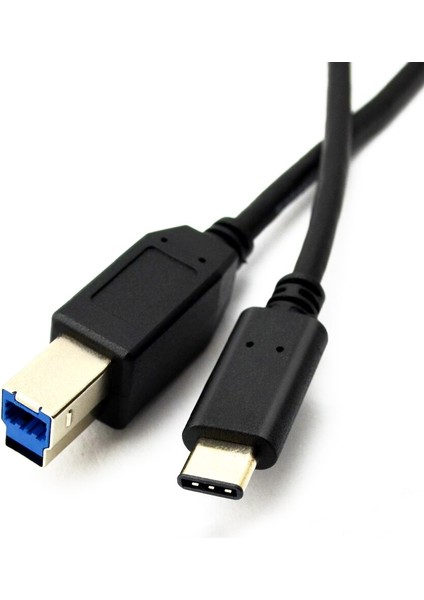 Ft Usb-C USB 3.1 C Tipi Konnektör USB 3.0 B Tipi Erkek Veri Kablosu Mac Pro Dell Cep Telefonu Yazıcı Sabit Disk 1 M (Yurt Dışından)