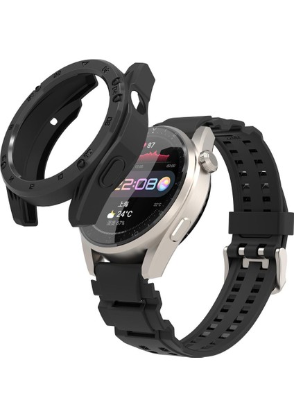 Huaweı Watch 3 Pro Watch Çerçeve Koruyucu Kabuk Için Yumuşak Silikon Saat Kılıfı (Yurt Dışından)