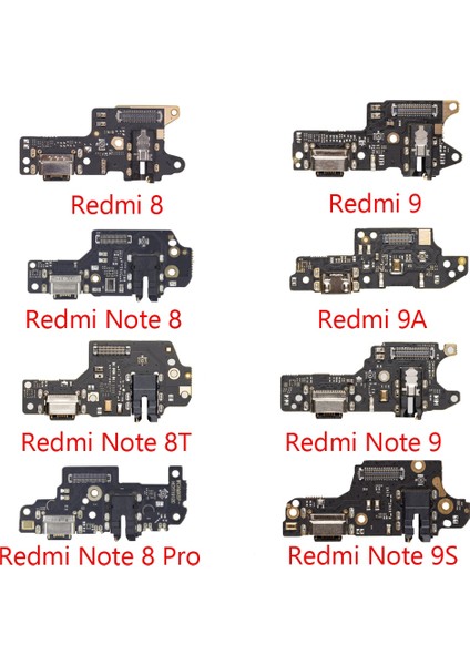 Şarj Bağlantı Noktası Konektörü Kurulu Parçaları Flex Kablo Xiaomi Redmi Not 8 8 Pro Için Mikrofon Mikrofonlu (Yurt Dışından)