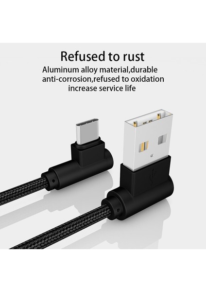 20CM USB Kablosu iPhone Için C Tipi Kısa 2.4A Hızlı Şarj Kablosu Dirsek 90 Derece USB C Mikro USB Veri Kablosu Tüm Akıllı Telefonlar Için (Yurt Dışından)