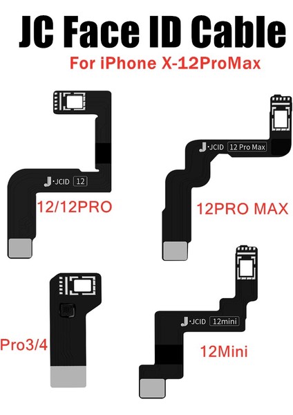 Jc Nokta Vuruşlu Kablo Jcıd Nokta Projektör Flex iPHONE x Xr Xs 11 11PRO Pro Max 12 12MINI Pro3/4 Nokta Projektör Okuma Yazma (Yurt Dışından)