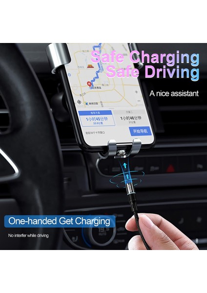 Elough Manyetik Kablo iPhone Samsung Xiaomi Için Mıknatıs Hızlı Şarj USB C Tipi Kablo Manyetik Şarj Cihazı Telefon Kablosu (Yurt Dışından) modelleri