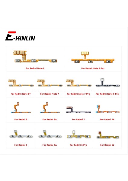 Sessiz Anahtarı Güç Anahtarı Şerit Onarım Bölümü Xiaomi Redmi Için Not 8t 8 7 6 Pro 8A 7A 6A S2 Açık Kapalı Ses Düğmesi Kontrol Flex Kablo (Yurt Dışından) fiyatları