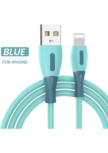 Sıvı Silikon USB Kablosu iPhone 13 11 12 Pro x Xr Xs 8 7 6 6s Max 5 5s Hızlı Veri Şarj Cihazı USB Kablosu Kablosu Kablosu 0.25/1.2/1.8m (Yurt Dışından)
