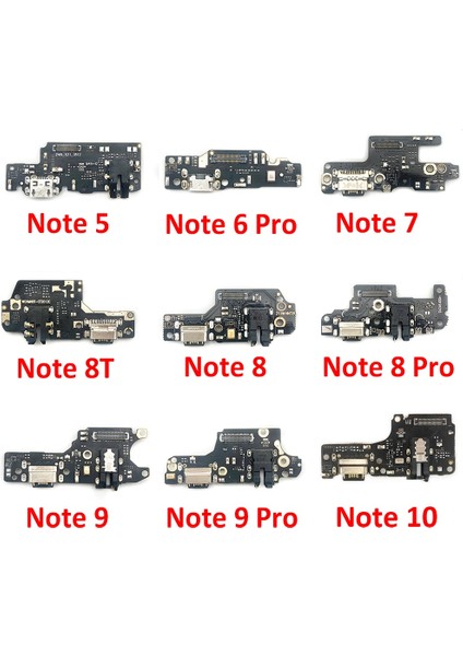 USB Şarj Portu Mikrofon Yuva Konnektörü Kurulu Flex Kablo Xiaomi Redmi Için Not 5 5A 6 7 8 8t 9 9s 10 Pro 5g (Yurt Dışından)