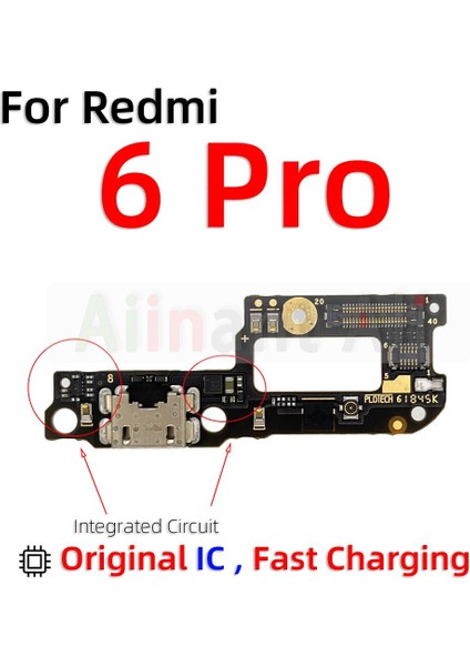 Orijinal Xiaomi Redmi Için Not 6 7 6A 7A Pro Artı Hızlı Şarj USB Şarj Aleti Kurulu Bağlantı Noktası Konektörü Mic Dock Flex Kablo (Yurt Dışından) fiyatları