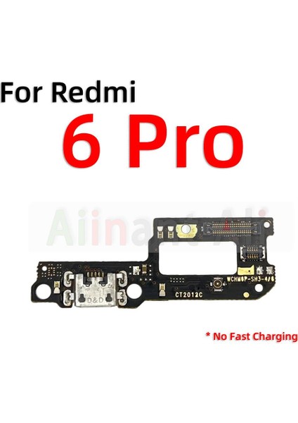 Orijinal Xiaomi Redmi Için Not 6 7 6A 7A Pro Artı Hızlı Şarj USB Şarj Aleti Kurulu Bağlantı Noktası Konektörü Mic Dock Flex Kablo (Yurt Dışından) modelleri