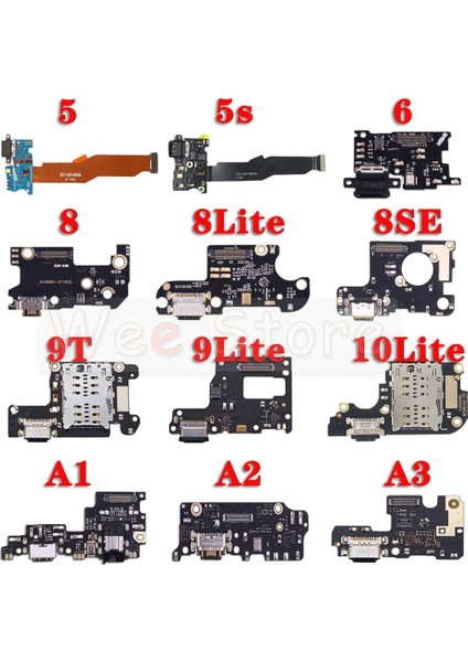 USB Şarj Aleti Kurulu Bağlantı Noktası Konektörü Dock Flex Kablo Xiaomi Mi 5 5s 6 6x8 8se 9 9t 9se 10 A1 A2 A3 Lite Artı Pro Telefon Parçaları (Yurt Dışından)
