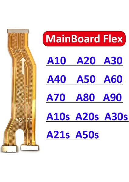 Ana Kurulu Anakart Konektörü Flex Kablo Samsung A10 A20 A30 A40 A50 A60 A70 A80 A90 A21S A10S A20S A30S A50S Anakart (Yurt Dışından)