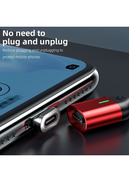 Aufu Manyetik Şarj Kablosu Hızlı Şarj USB C Tipi Kablo Mıknatıs Mikro USB Veri Şarj Kablosu Cep Telefonu Kablosu USB Kablosu (Yurt Dışından)